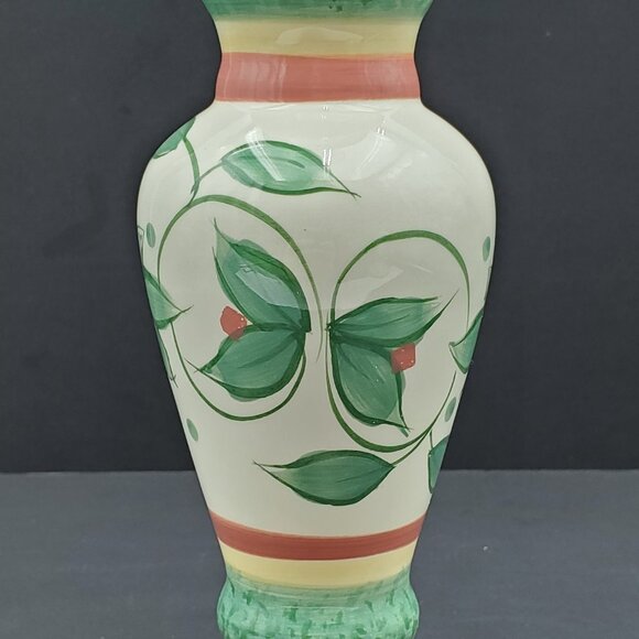 Pfaltzgraff French Quarter Candlesticks Tall Green Vines Candle Holders - Picture 6 of 6